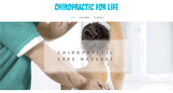 Desktop Screenshot of chiropractic-for-life.com