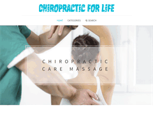 Tablet Screenshot of chiropractic-for-life.com